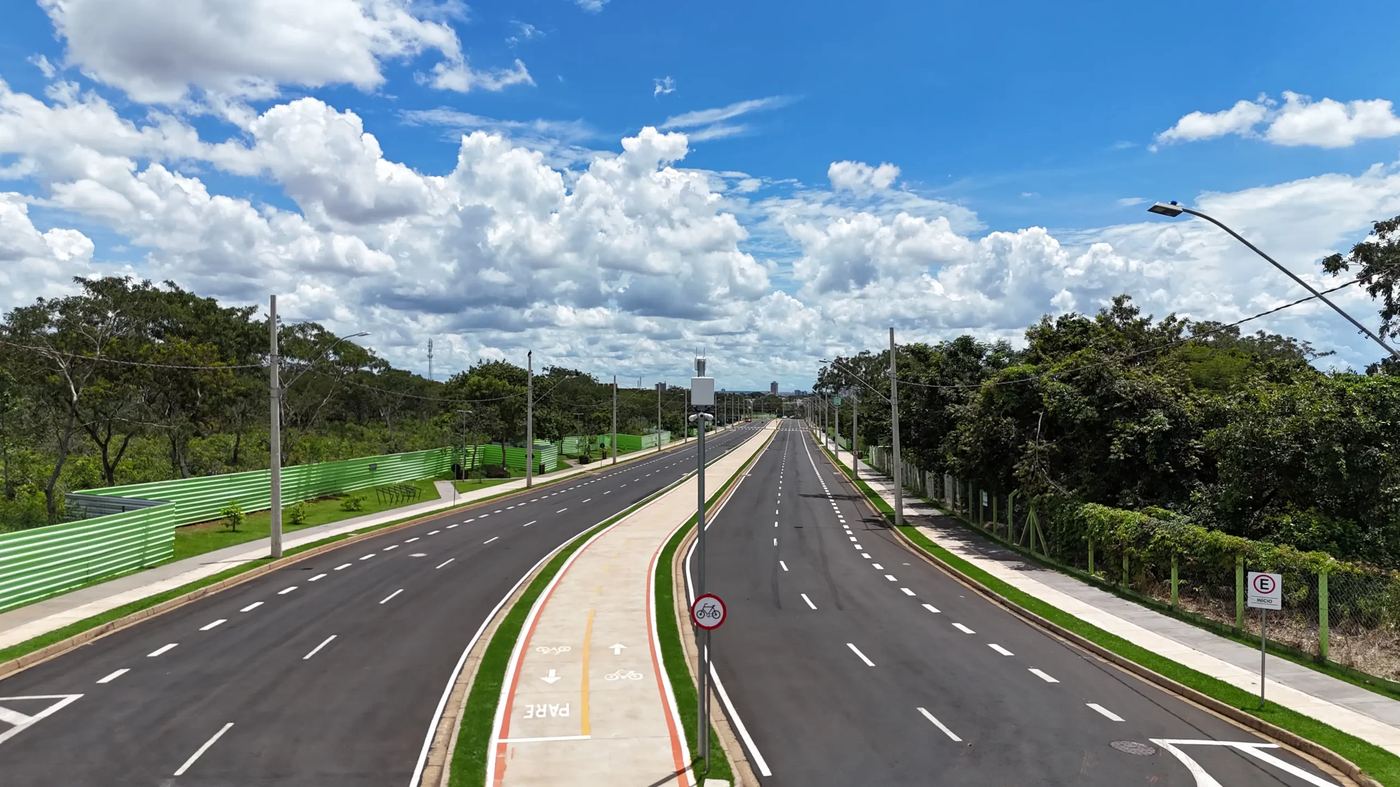 Parque Sul Karaíba — Avenida e ciclovia — imagem meramente ilustrativa