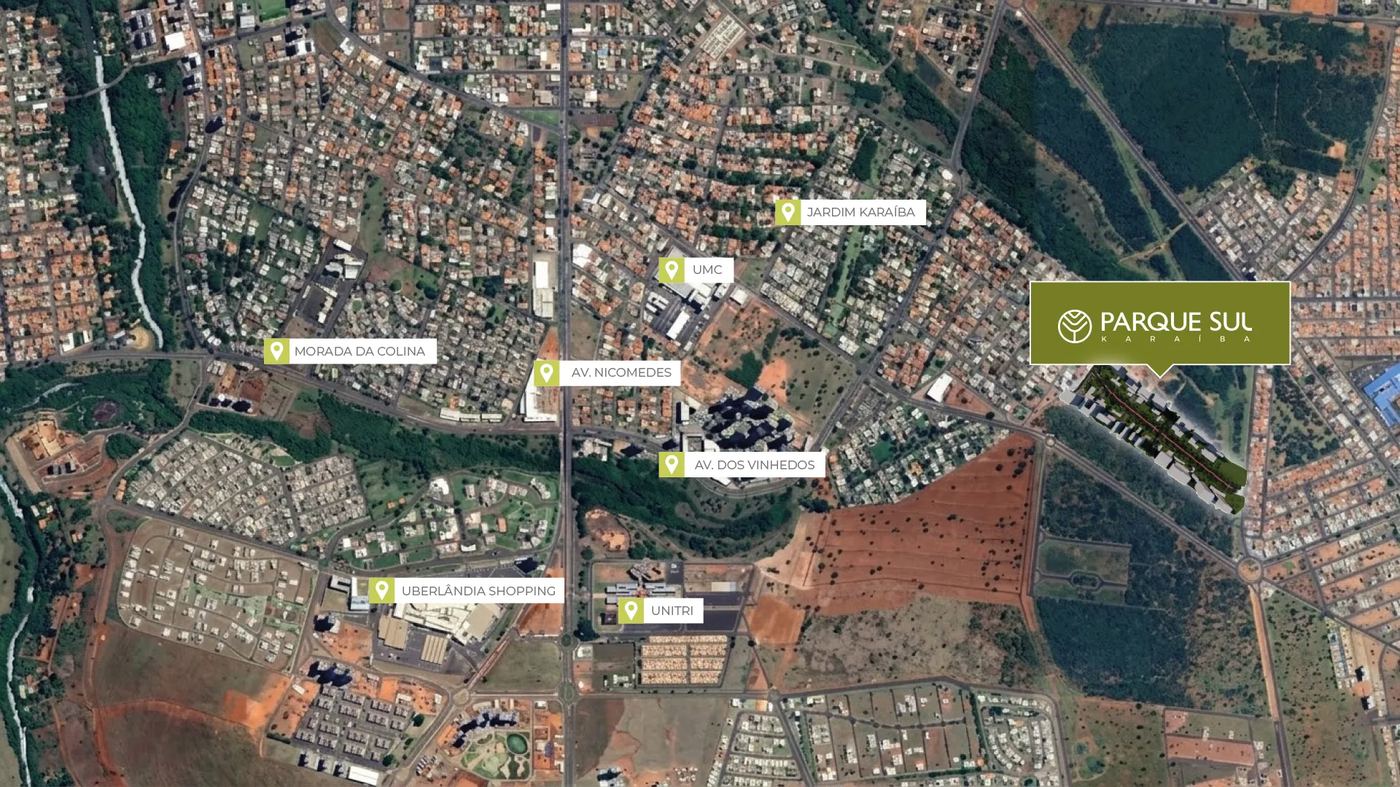 Parque Sul Karaíba — Localização